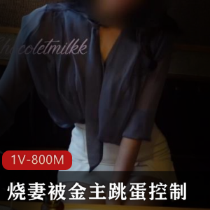 烧妻被金主奇怪玩具控制逛街吃饭，受不了就在厕所解决了【1V+800M】