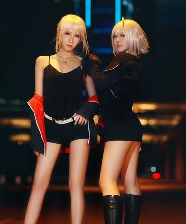 高颜值御姐COSER半半子合集