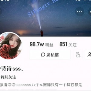 快手大球网红潘诗诗尺度合集26部，总大小371MB，绅士们的最爱！