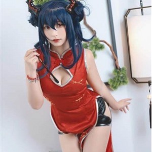 神樂坂真冬Cosplay作品集：清晰度竿娆可爱漏点，白色丝袜鹿角蝴蝶结