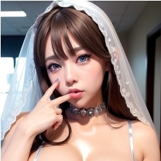 丰满美娇妻展示蜜桃臀的婚纱照片