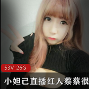最新小妲己直播红人蔡蔡很蔡(吃掉甜甜圈)私人定制版资源